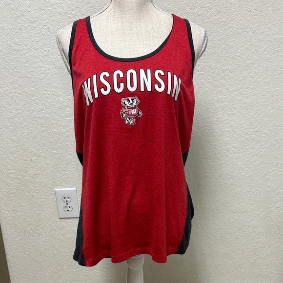 Campus Heritage Tops - Wisconsin Women's Red Tank Top